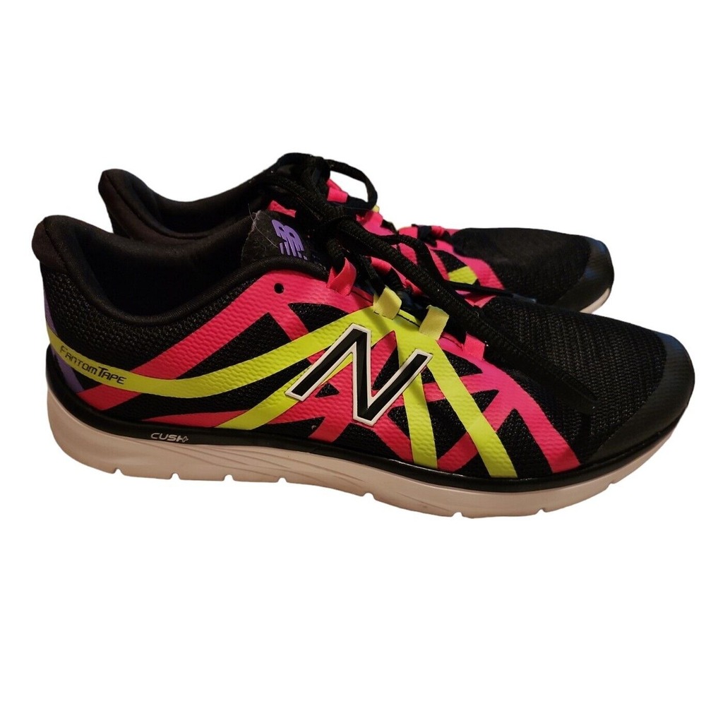 New Balance Running Shoes FantomFit Cush Lightweight Athletic Black Pink